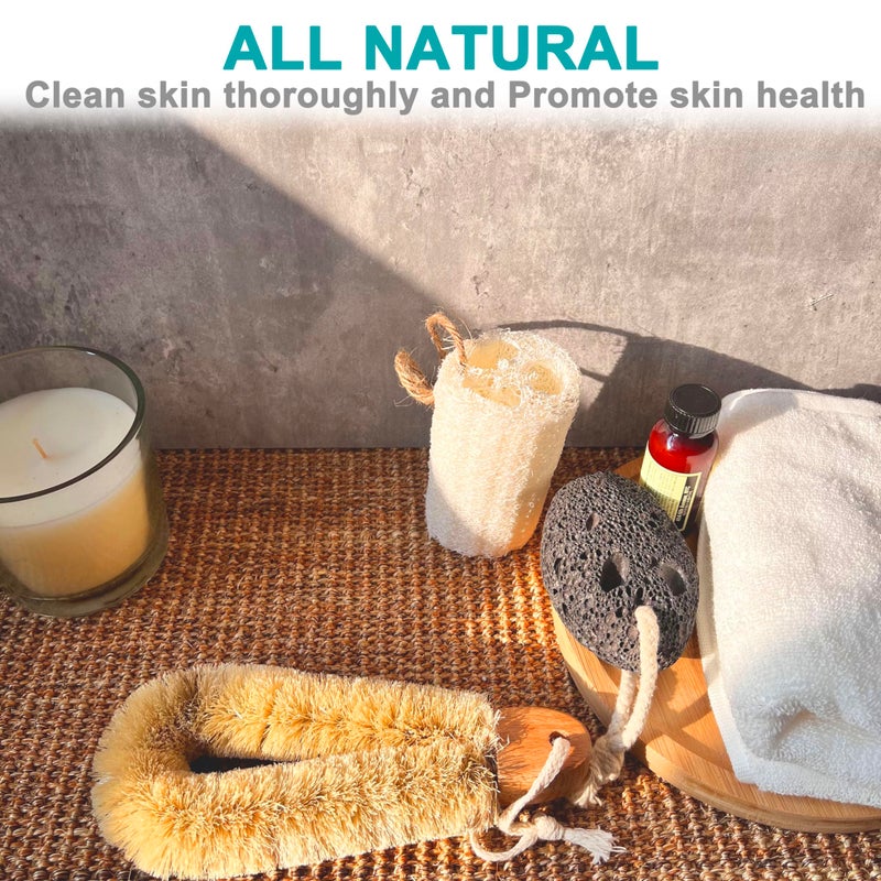 Mr.Cui'Shop 2Pack Quality Sisal All Natural Spa Foot Brush With Wooden Handle - Dry Or Wet Use - 7.3 Inch Length - Exfoliates, Improves Blood Circulation, Cellulite Reduction - Image 3